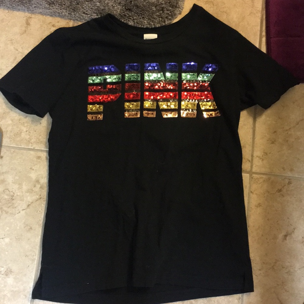 Rainbow bling tee